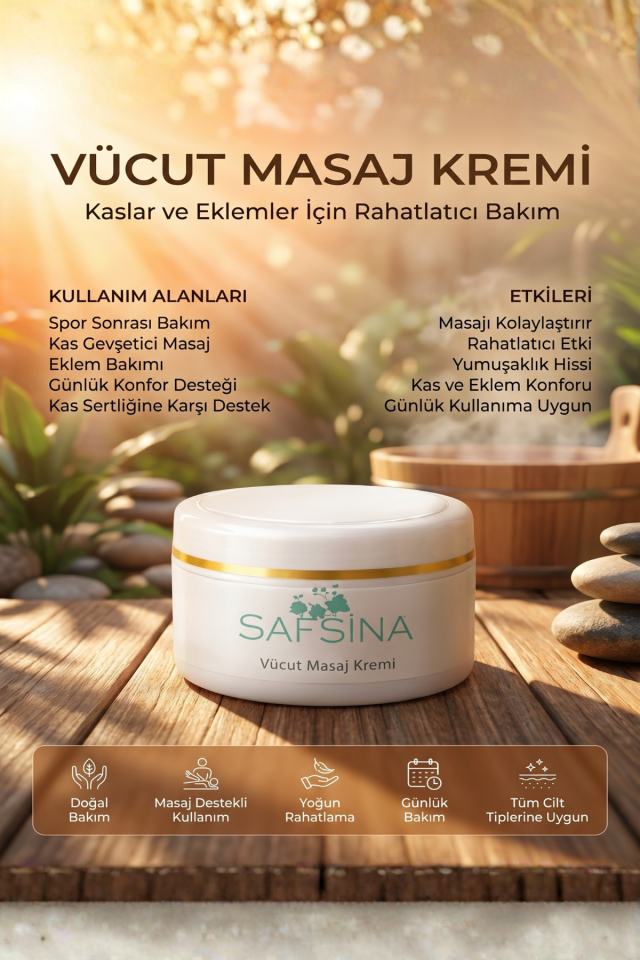 Safsina Vücut Masaj Kremi 100 ml