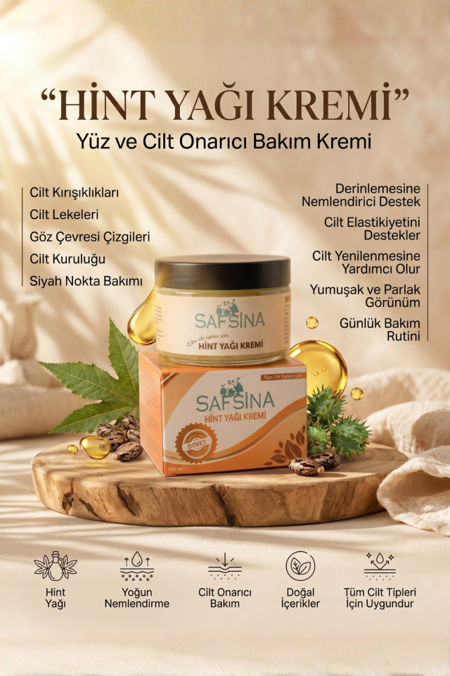 SAFSİNA HİNT YAĞI KREMİ 100 ml