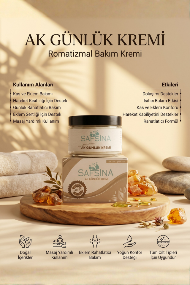 SAFSİNA AK GÜNLÜK KREMİ 100 ml